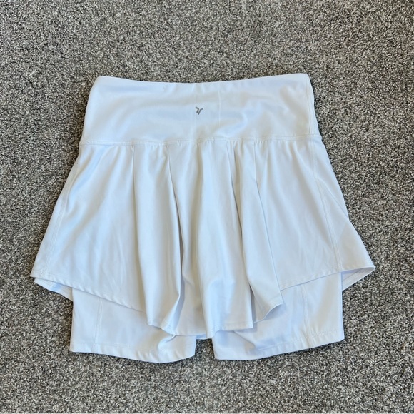 Old Navy White High Rise Pleated‎ Tennis Skort with Pocket, Size Medium - Picture 8 of 8